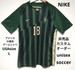 US古着 ナイキ NIKE サッカーシャツ ユニフォーム L　吸水速乾　Tシャツ
