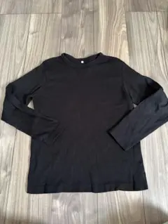 ジーユー　キッズ　トップス　長袖　ロンT 150 ブラック　春