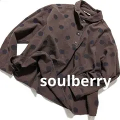 本日限定価格✨️soulberry ✨️まるい襟のプルオーバー ドット柄 