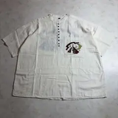 チャイハネ カラベラファミリー リネン混　半袖トップス メンズ ゆったり Fのサムネイル