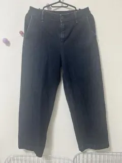 無印良品 ワイドデニム デニムパンツ Lのサムネイル