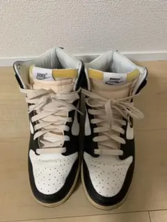 NIKE Dunk High ホワイト/ブラック/イエロー
