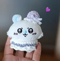 ちいかわ お座りぬいぐるみ モモンガ用 片耳帽子 薄紫系セット