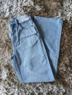 UNIQLO ワイドストレートジーンズ 62Blue股下74cm　size21