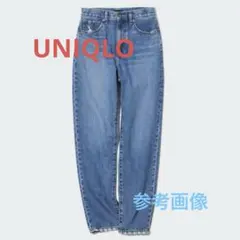 ユニクロ　ペグトップハイライズジーンズ　丈標準68cm ブルーのサムネイル