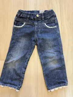 Seraph キッズ デニムパンツ 100cm レース装飾のサムネイル
