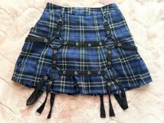 【値下中】ACDC RAG チェック柄ミニプリーツスカート