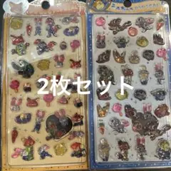 ズートピア硬い3Dシール2枚セット