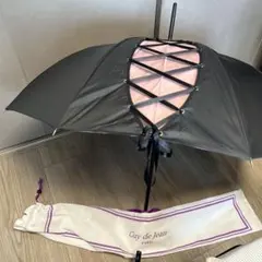 ChantalThomassシャンタルトーマスパゴタフリル傘ストライプブラック ChantalThomassシャンタルトーマスパゴタフリル傘ストライプ