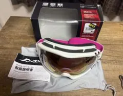Axeスノーゴーグル ピンクミラー