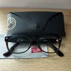 Ray-Ban べっ甲フレーム メガネ 145サイズ ケース付き