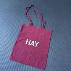 HAY バーガンディ トートバッグ