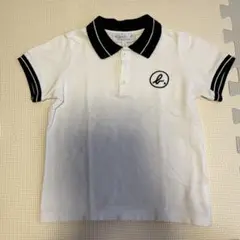 agnès b. ポロシャツ 4 ans ホワイト/ブラック