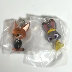 ズートピア2 めじるしアクセサリー ガチャ ジュディB ニックB セット