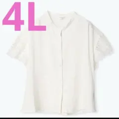 レース　ブラウス　大きいサイズ