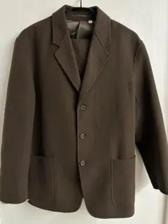 【セット販売のみ・美品】UNIQLO U セットアップ ダークブラウン L