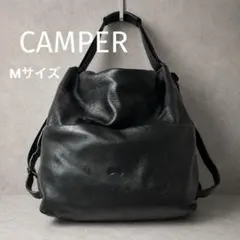 CAMPER レザー 2WAY ショルダーバッグ リュック ブラックのサムネイル