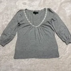 JILL STUART グレー Vネックニット Mのサムネイル