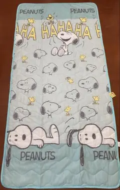PEANUTS 接触冷感敷きパッド シングルサイズ 100×205cm グリーンのサムネイル