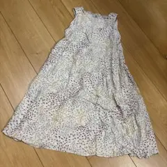 UNIQLO 花柄 ノースリーブ ワンピース 140