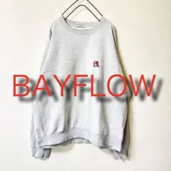 メンズ スウェット トレーナー ベイフロー BAYFLOW 裏毛 グレー M