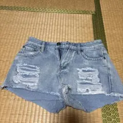 デニム短パン　ショートパンツ