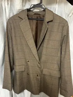 GU チェックアウター ジャケット