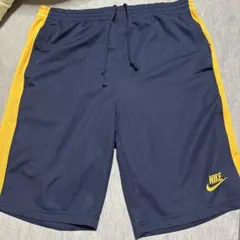 NIKE バスケットボールパンツ ネイビー/イエロー　90s-00s-2k