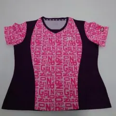 2833【卓球中古ウェア】レディースゲームシャツ