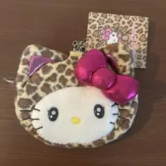 ハローキティ ヒョウ柄ポーチ　ギャル　ネコポーチ