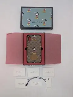 ✨未使用に近い・箱保存✨　グッチ　ディズニーコラボ　ミッキー　二つ折り ✨未使用に近い・箱保存✨ グッチ ディズニーコラボ ミッキー 二