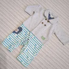 kids zoo カバーオール　猫　70センチ