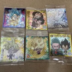 【6枚セット】ドラゴンボール超戦士シールウエハース