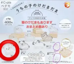 うちの子のけだまだま　C-pla　ペテモ限定　白チワワ　骨、限定けだまチャーム