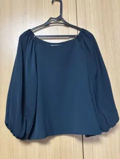 NATURAL BEAUTY BASIC 長袖 ブラウス グリーン　Sのサムネイル