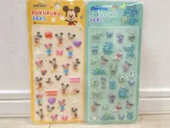 【新品】Disney & ぷくぷくシールセット