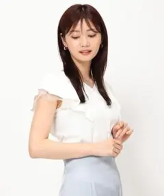 MISCH MASCH（ミッシュマッシュ）畔フリル2wayニットのサムネイル