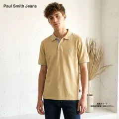 PaulSmithJEANS ポロシャツ サンドカーキ ミント チップライン Mのサムネイル