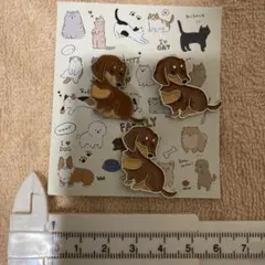 ダックスフンド　ピンズ　ピンバッジ　3個