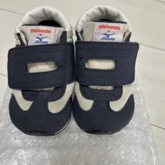 【14cm】ミキハウス x ミズノ スニーカー ベビーシューズ ネイビー