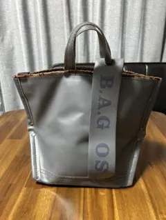 希少 eb.a.gos エバゴス 初期 エバゴス レザー×麻 トートバッグ 本革