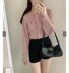 GRL ケーブルニットカーデ lt81