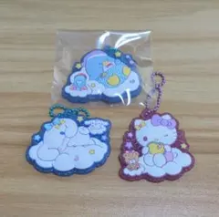 サンリオキャラクターズ ぷっくりラバマス6 ハローキティ　シナモロール　サム