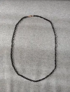 黒鎖型ビーズネックレス
