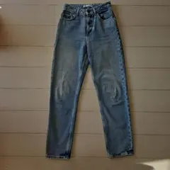 ZARA　ハイウエストストレートデニム　レディース　S　ザラ　ジーンズ