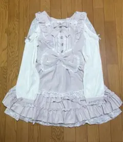 リズリサ ティアラリボンティアードワンピース ピンク