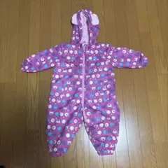 90㎝　女児雪遊び用ジャンプスーツ　スノーウエア