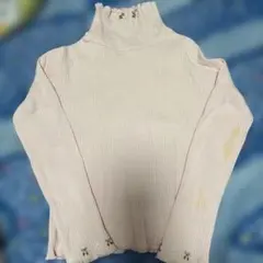 Souris 130 ピンク ハイネックカットソー