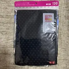 ユニクロ ヒートテック ハイネック タートルネック ドット　ブラック
