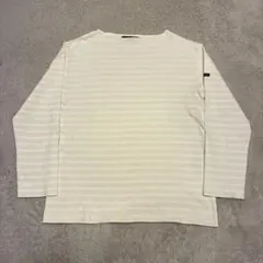 SAINT JAMES 生成りホワイトボーダーウェッソン5